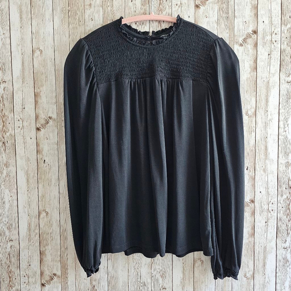 Women's Lucky Brand Blouse, M, Black - Picture 2 of 9